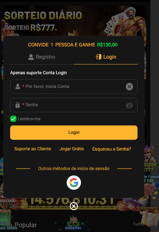 Aplicativo móvel BET19